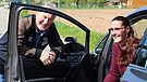 Fahrlehrer Rüdiger Otto und seine Schülerin Anke Kiefer-Junker | Bild: Matthias Otto