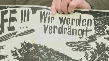 Protestplakat | Bild: Bayerischer Rundfunk