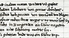 Alte Handschrift mit dem Buchstaben E über einem Vokal als Vorläufer des Umlautes. | Bild: picture-alliance/dpa