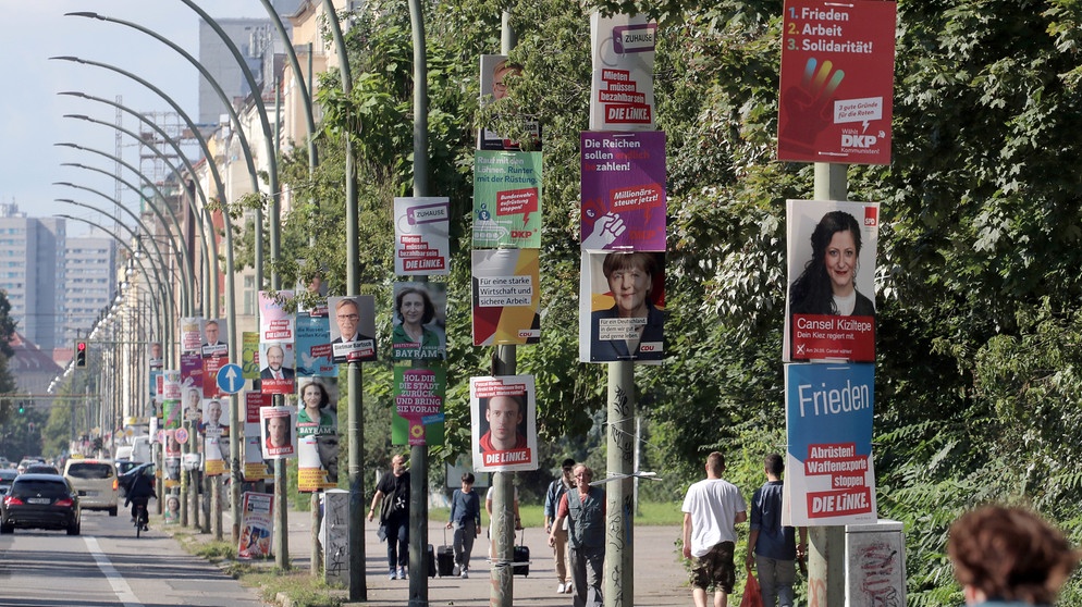 Wahlkampf-Plakate, Bundestagswahl 2017 in Deutschland | Bild: picture-alliance/dpa