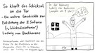 Szene aus dem Comic "So klopft das Schicksal an die Tür" der Klasse 3b von der Grundschule Margarethe-Danzi-Straße in München | Bild: BR