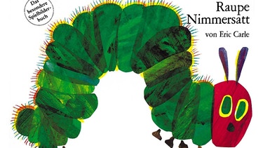 "Die kleine Raupe Nimmersatt", das Werk des Kinderbuchautors Eric Carle wurde weltweit mehr als 50 Millionen mal verkauft. Der Autor Eric Carle starb im Mai 2021. | Bild: dpa-Bildfunk/Gerstenberg-Verlag