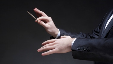 Hände eines Dirigenten bei der Arbeit. | Bild: picture alliance / prisma