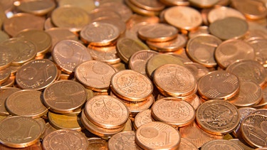 Ein und Zwei Cent Münzen | Bild: colourbox.com