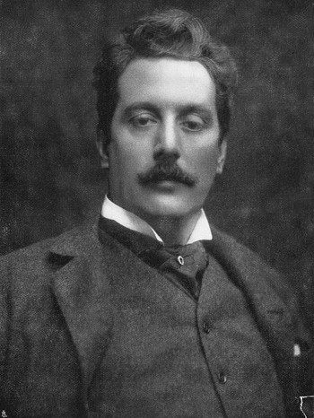 Der italiennische Komponist Giacomo Puccini. Foto aus dem Jahr 1895. | Bild: picture-alliance / akg-images | akg-images