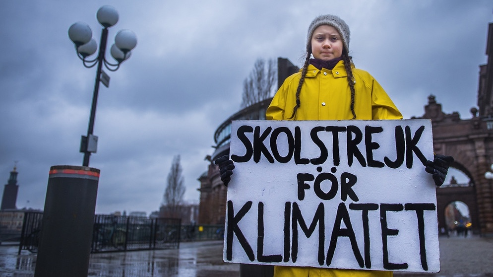 Greta Thunberg in Stockholm | Bild: picture alliance/TT NEWS AGENCY