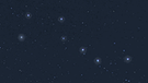 Die Sternbilder Großer Bär (Großer Wagen, oben) und Kleiner Bär (Kleiner Wagen, darunter) am Sternenhimmel. Blickrichtung nach Norden. | Bild: imago/Leemage