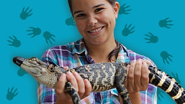 Anna mit einem Alligator | Bild: BR