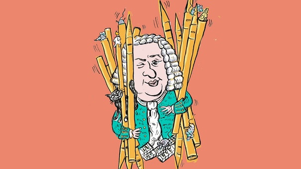 gezeichnetes Porträt des Komponisten Johann Sebastian Bach | Bild: BR / Teresa Habild