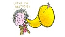 gezeichnetes Porträt des Komponisten Ludwig van Beethoven | Bild: BR | Teresa Habild