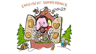 gezeichnetes Porträt des Komponisten Engelbert Humperdinck | Bild: BR / Teresa Habild