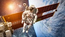 Astronaut an der internationalen Raumstation | Bild: colourbox.com