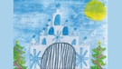 Kinderzeichnung zu "Mit Väterchen Frost unterwegs - So klingt der Winter in Russland", Familienkonzert in der Reihe "Klassik zum Staunen", Münchner Rundfunkorchester | Bild: BR