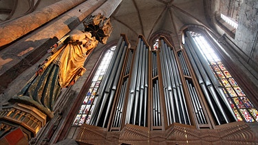 Die Orgelpfeifen in der Kirche St. Sebald in Nürnberg | Bild: picture-alliance/dpa