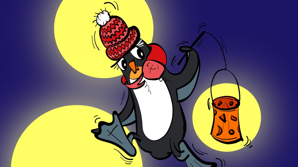 Pinguin Pudding beim Laternenumzug | Bild: BR | Tanja Begovic