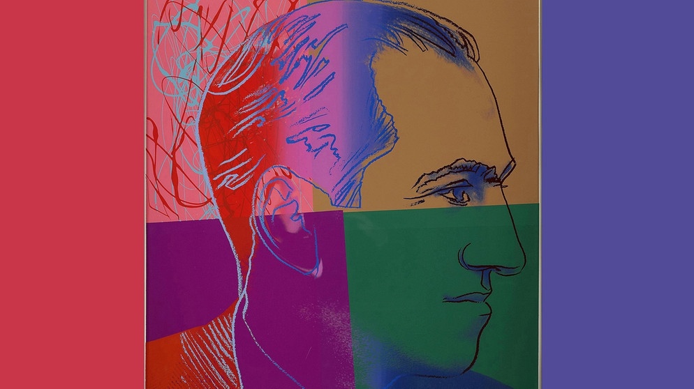 Porträt des Komponisten George Gershwin, Gemälde von Andy Warhol (aus einer Privatsammlung) | Bild: picture-alliance/dpa