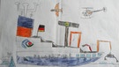 Kinderzeichnungen zur Expedition der Polarstern  | Bild: BR