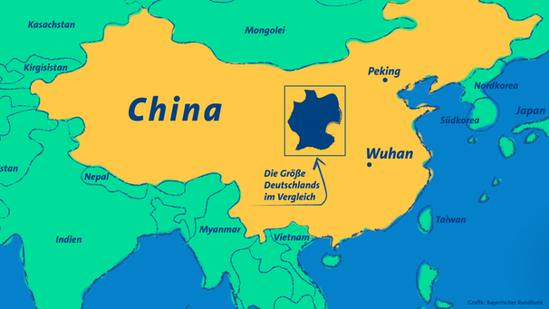 Karte: hier liegt China | Bild: BR