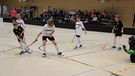 Spielszene aus einem Floorballspiel: Hier spiel die U11(I) gegen die U11(II). | Bild: Susann Auerswald