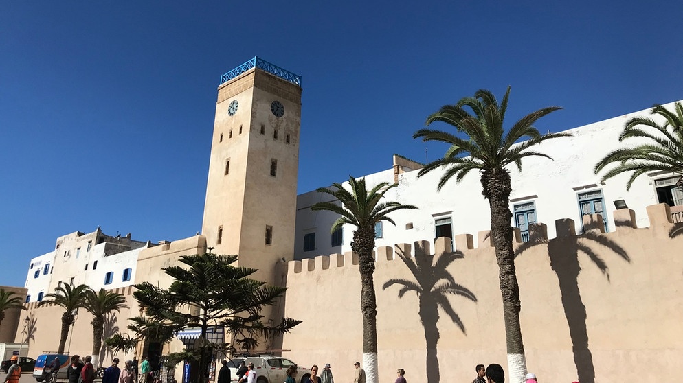 Die Stadtmauer von Essaouira. | Bild: Ocean College