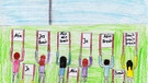 Kinderzeichnung von Sophia aus der 4. Klasse der Grundschule Oberding | Bild: BR