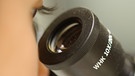 Ein Auge schaut durch ein Mikroskop. | Bild: colourbox.com