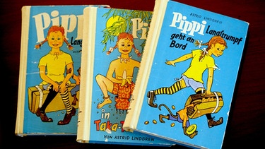 Kinderbücher der schwedischen Autorin Astrid Lindgren | Bild: picture-alliance/dpa