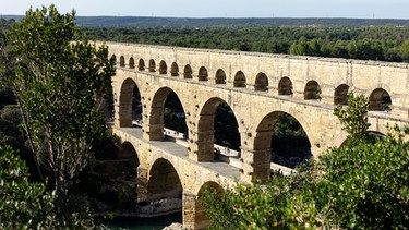 Der Pont du Gard, ein altes römisches Aquädukt in Südfrankreich. | Bild: BR/Regina Payenberg-Zeitler