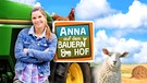 Anna auf dem Bauernhof: Foto mit Logo / Lamm hat Anschluss an die Herde verloren. Anna macht sich auf die Suche nach der Mutter.  | Bild: BR/ Text und Bild Medienproduktion GmbH & Co. KG