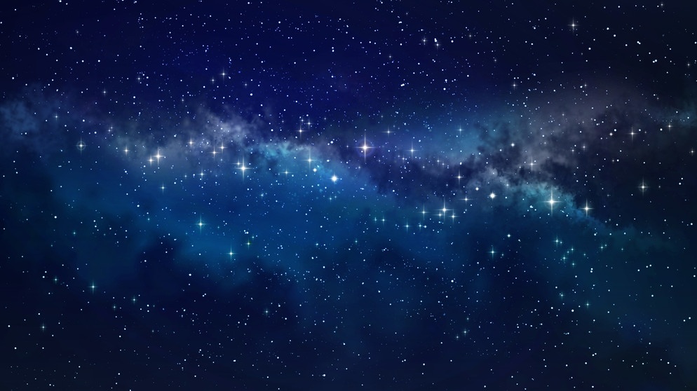 Blick in den Sternenhimmel bei Nacht. | Bild: stock.adobe.com/mozZz
