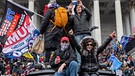 6. Januar 2021: Trump-Anhänger haben sich in Washington DC eingefunden, um gegen Trumps Wahlniederlage zu protestieren und das Capitol zu stürmen | Bild: picture alliance / Pacific Press | Michael Nigro