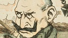 Karikatur von Wilhelm II | Bild: picture-alliance/dpa