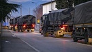 Militärkonvoi in Bergamo, April 2020 | Bild: picture alliance / abaca | IPA/ABACA