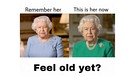 Feel old yet? Queen Elizabeth früher und jetzt. | Bild: reddit/Altaiz