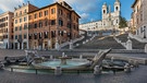 Spanische Treppe in Rom während Lockdown 2020. Kein Mensch zu sehen | Bild: Marcello Leotta