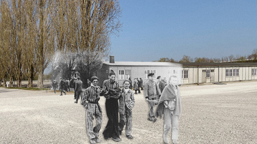 Ausschnitt aus dem virtuellen Rundgang in der KZ-Gedenkstätte Dachau am Tag der Befreiung durch die Amerikaner (29.4.1945) | Bild: Gedenkstätte KZ Dachau