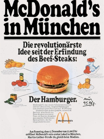 Werbeplakat von 1971 | Bild: McDonalds