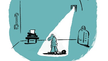 Illustration aus der Graphic Novel "Thomas Bernhard. Die unkorrekte Biografie" von Nicolas Mahler | Bild: Suhrkamp
