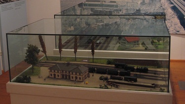 Exponat im Heimatmuseum Buchloe: Modell des Bahnhofs Buchloe | Bild: Heimatmuseum Buchloe
