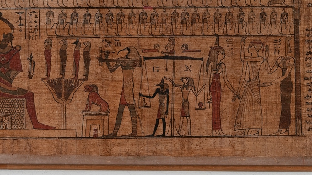 Gerichtsszene aus einem Totenbuch | Bild: Staatliches Museum Ägyptischer Kunst
