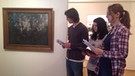 SchülerInnen bei der Aufnahme ihres Audioguides über die Gemäldegalerie Dachau | Bild: BR/Bildungsprojekte