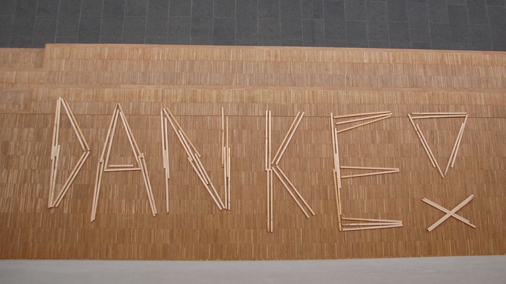 Schriftzug "Danke" | Bild: Gymnasium Buchloe