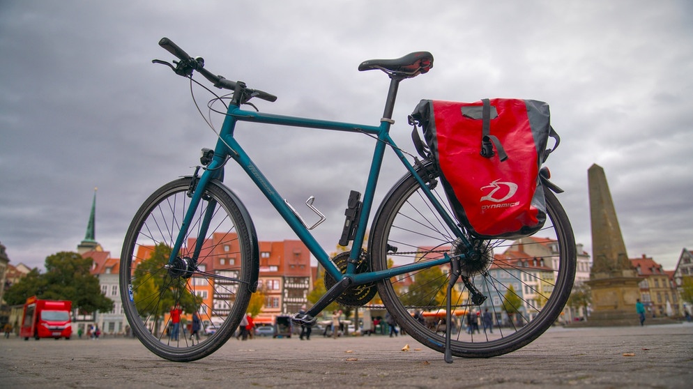 Ein Fahrrad in der Erfurter Innenstadt | Bild: Andreas Kubitza/ Andreas Kubitza