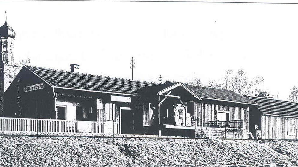 Der Buttenwiesener Bahnhof, ca. 1950 | Bild: Sammlung Franz Xaver Neuner, Buttenwiesen