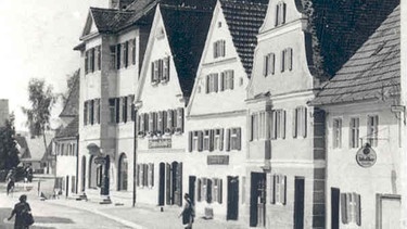 Die Donauwörther Straße in Buttenwiesen, ca. 1920/30 | Bild: Sammlung Franz Xaver Neuner, Buttenwiesen