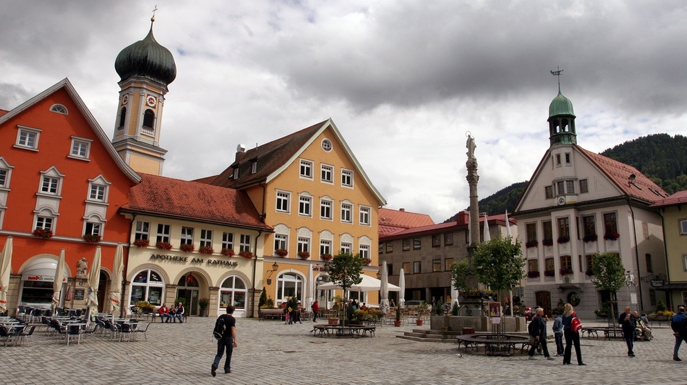 Der Marktplatz von Immenstadt (Schwaben) | Bild: picture-alliance/dpa