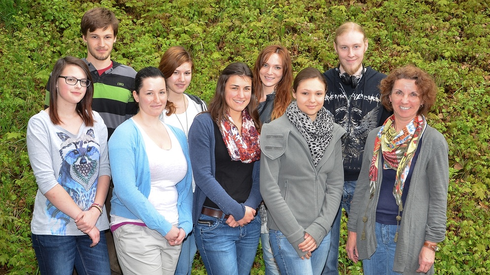 Gruppenfoto des Audioguide-Teams der FOS/BOS Kelheim | Bild: BR/Bildungsprojekte