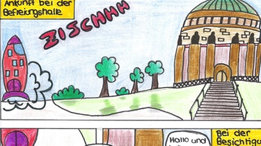 Comics der Wittelsbacher Mittelschule zum 150. Geburtstag der Befreiungshalle | Bild: Wittelsbacher Mittelschule