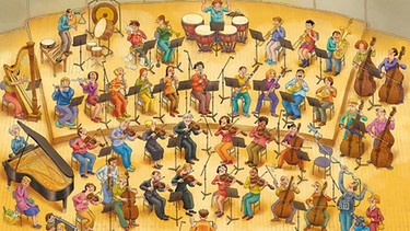 BRSO EDUCATION: Wimmelbild Orchester. | Bild: BRSO EDUCATION