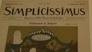 Fotografie der Karikaturen im Simplicissimus anlässlich der Kaiserfeier von 1913 auf der Befreiungshalle | Bild: BR/Bildungsprojekte